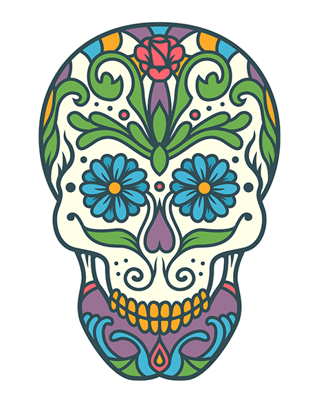 Sugar Skull Blue Eyes