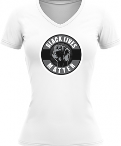 Alternative view of Black Lives Matter Grey Fist Circle