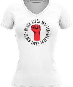 Alternative view of Black Lives Matter Red Fist