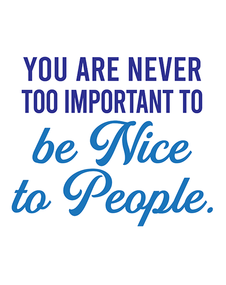 Never Too Important