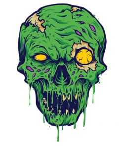 Halloween Zombie Head