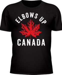 Alternative view of Elbows Up Canada Three